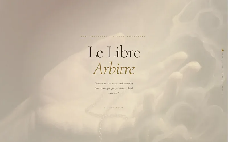 Aperçu du site Libre arbitre
