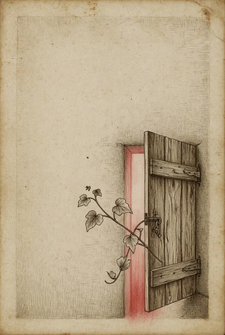 Image finale — ouverture, porte entrouverte